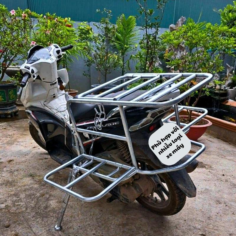Giá chở hàng 2 cánh  cho xe air blade , baga chở hàng đa năng dành cho xe máy ab có lắp mở cốp xe và bình xăng, tuýp D21. chịu tải trọng cao, baga chở hàng cồng kềnh Phụ Kiện xe máy Phụ Tùng