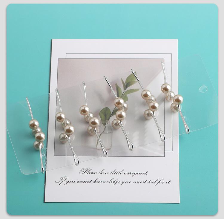 Product Introduction of Pearl Easy to Wear Fashion U-Clips Women's Pearl Brooch Simple Fashion Clothing Pearl Clip 15