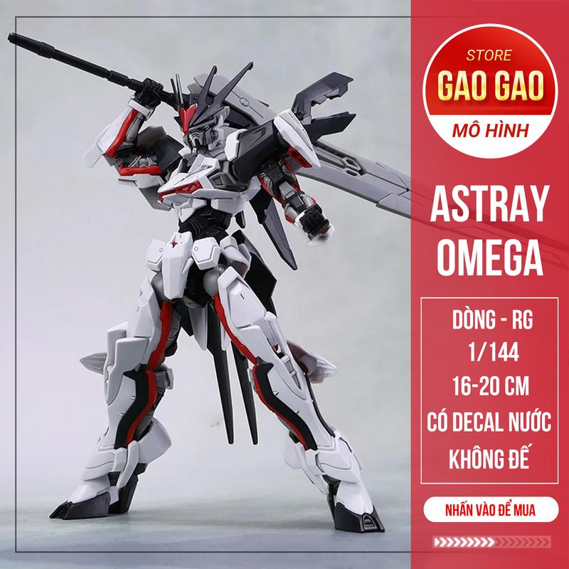 (Combo) Mô hình lắp ráp Gundam Astray Omega HG 1/144 - Kèm đecal nước aerial  gun