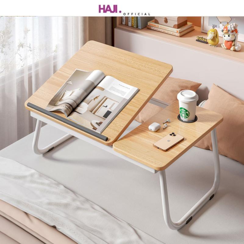 Bàn Học Gấp Gọn [FREESHIP] Bàn Học Gấp Gọn Khung Sắt Tĩnh Điện Cao Câp Mặt Bàn Nâng Hạ AM55 nộithất g ban  gap gon