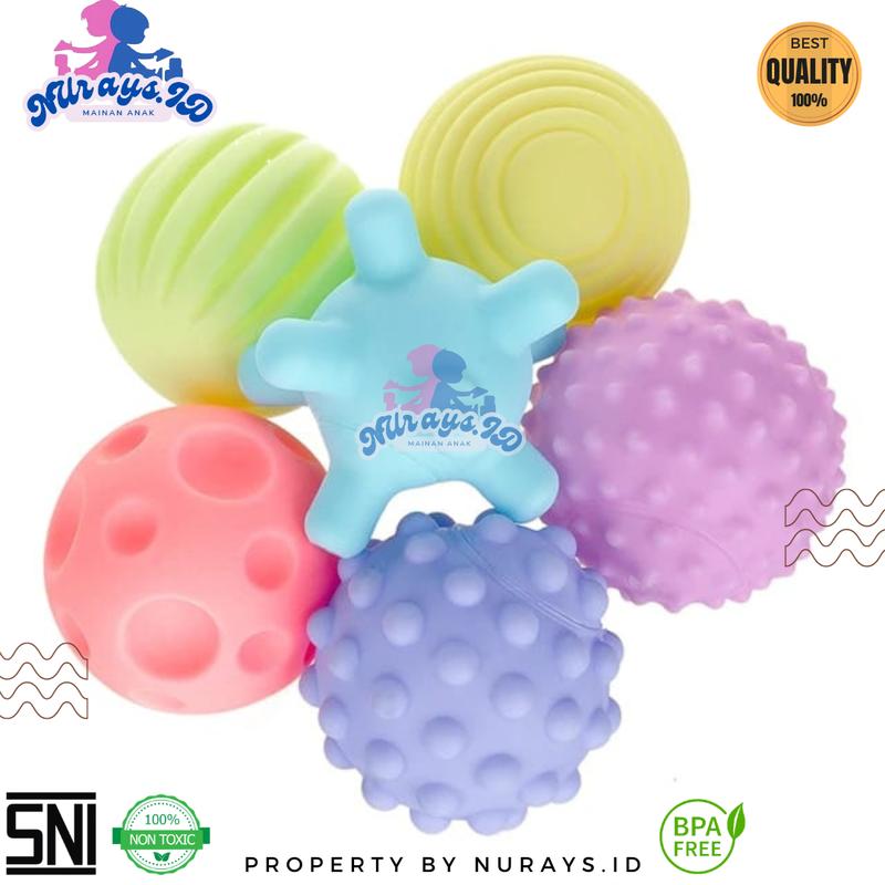 Mainan Anak Mainan Bola Bayi Sensorik Anak Dan Multitekstur Mainan Anak Teether Gigtan Bayi Anak Belajae Aman Tidak Berbau pelatihan & pengamatan memori pasir merah mainan kolam renang air & pasir 1