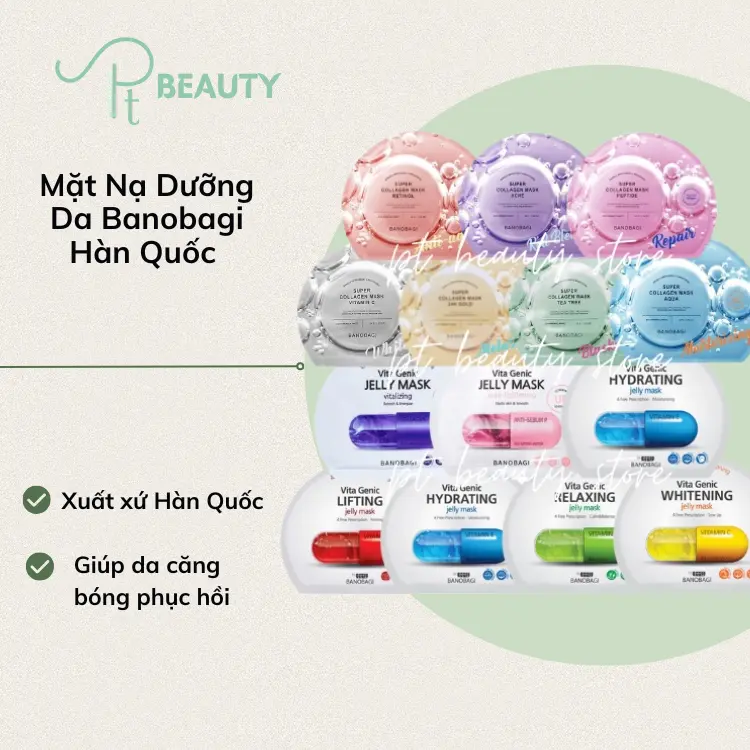 Mặt Nạ Dưỡng Da Banobagi Hàn Quốc - Lẻ (1 miếng)
