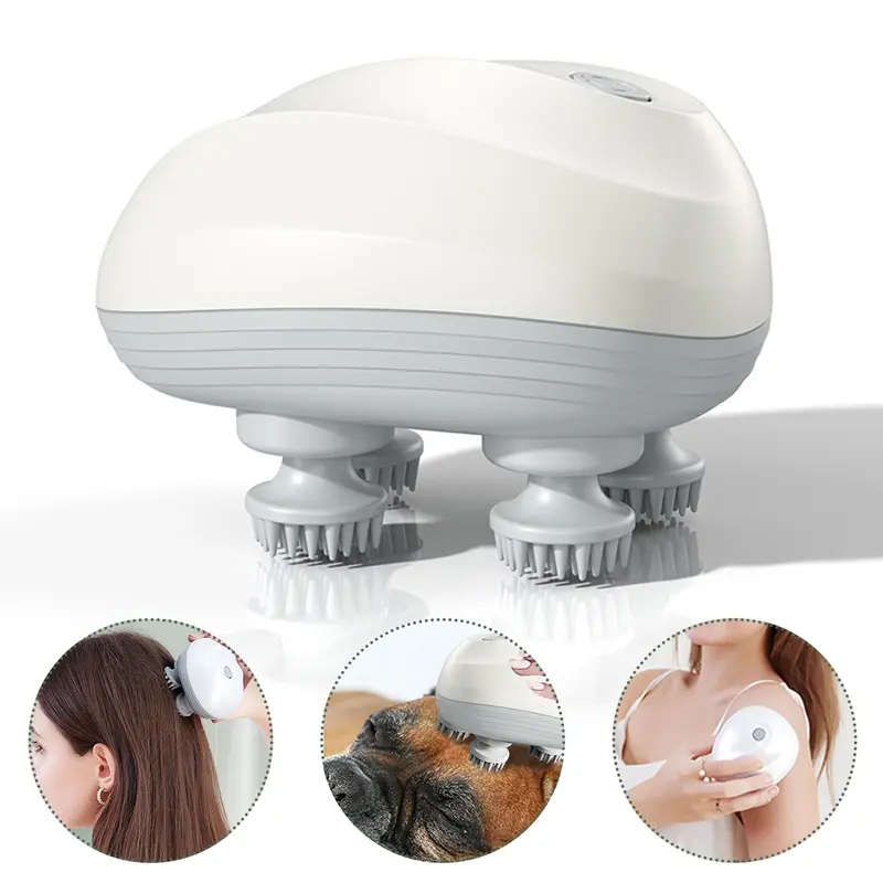 Máy Massage Đầu Bạch Tuộc Điện, Dụng Cụ Mát Xa Thú Cưng Làm Dịu, Thư Giãn, Giảm Khớp, Máy Massage Liên Kết, Cho Mèo, [TT] 0