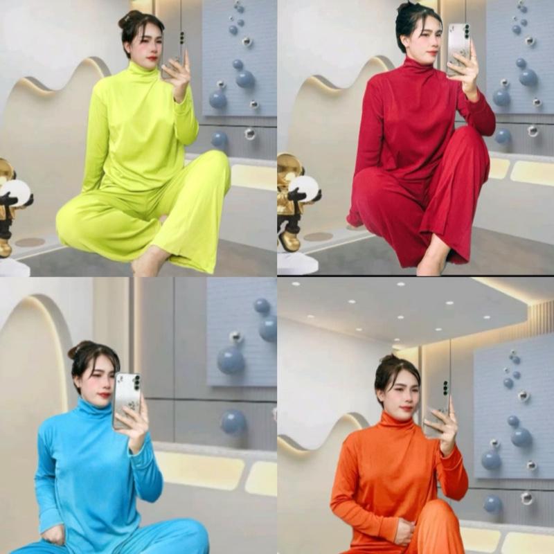 BỘ Ủ KEM ÁO CỔ LỌ QUẦN ỐNG XUỐNG FOM 40-85kg set botieuthu