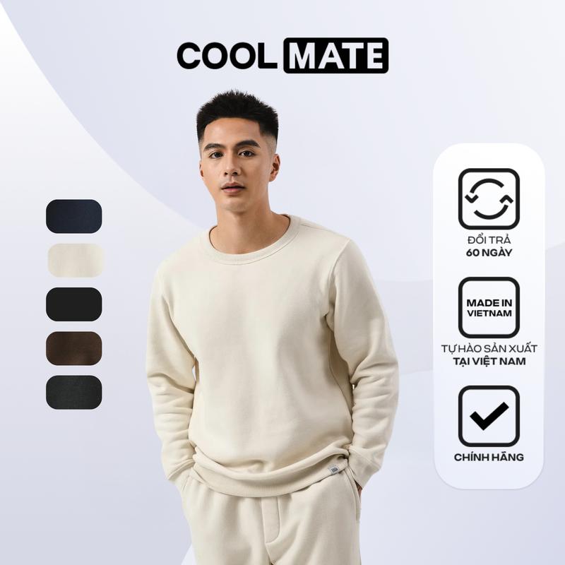 Áo Sweater Fleece nam giữ ấm siêu nhẹ - Coolmate