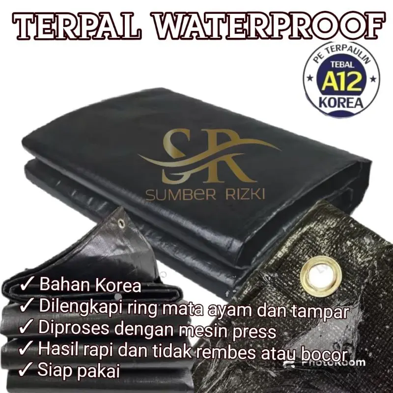Terpal 3x4 A12 Hitam Black, Kuat Tebal Dan Anti Bocor, Kualitas Super Top #terpaljemuran#terpalhitam#terpalterop#terpaltruk#terpalwarnagelap