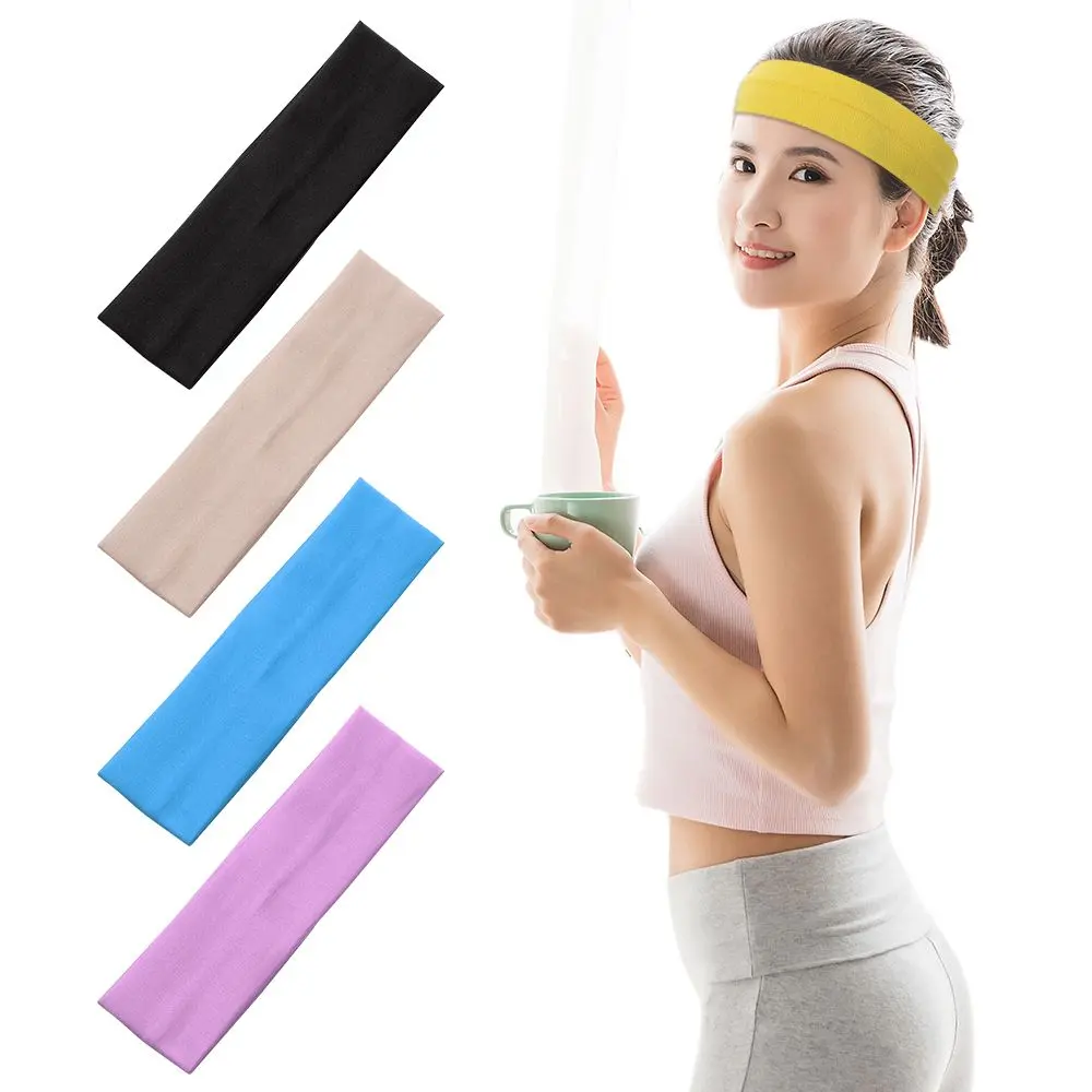 Phụ Kiện Tóc, Màu Trơn Co Giãn, Thích Hợp Cho Phụ Nữ, Băng Đô Thể Thao, Băng Đô Yoga, Phụ Kiện Tóc, 1 Chiếc