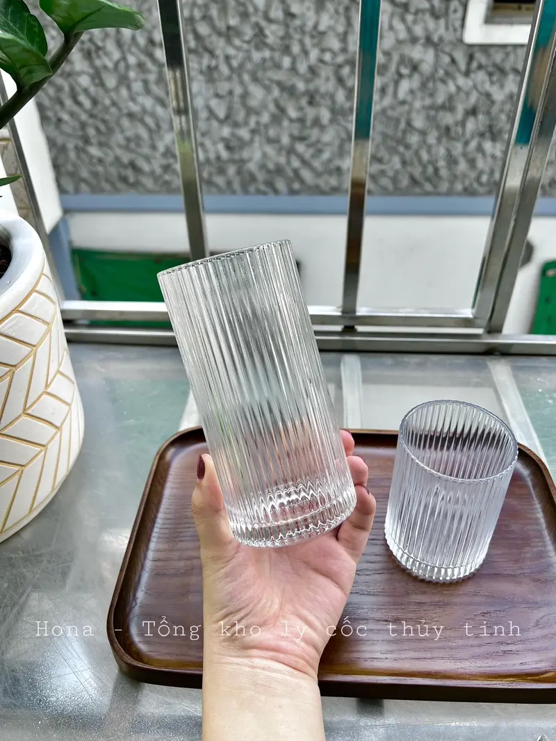 Product Introduction of Ly thuỷ tinh sọc dáng trụ 314H - dung tích: 250ml - 380ml cốcnước vôtri 1