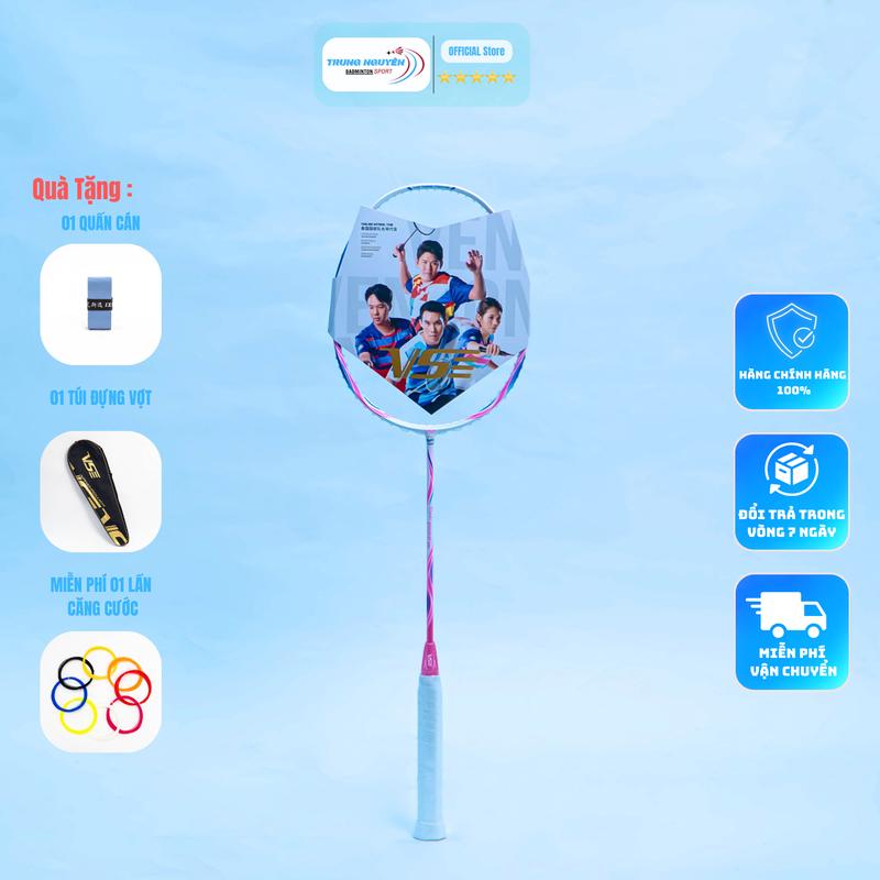 Vợt Cầu Lông VS Blade 8000 Chính Hãng Căng Dây Sẵn 11Kg.Tặng 1 Quấn Cán Tặng 1 Bao Đựng Sport Cán Vợt Carbon Nam