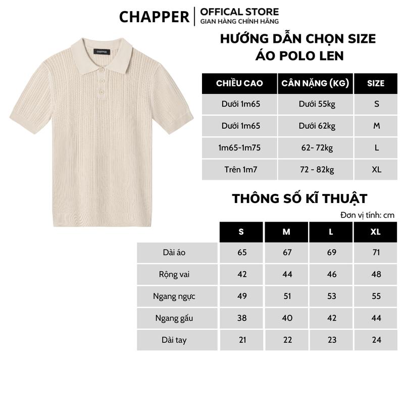 Product Introduction of Áo Polo nam len CHAPPER classic truyền thống, có cổ, chất liệu mềm mại - ALCP004 - Menswear Ngắn Tay Cộc Tay Shirt 5