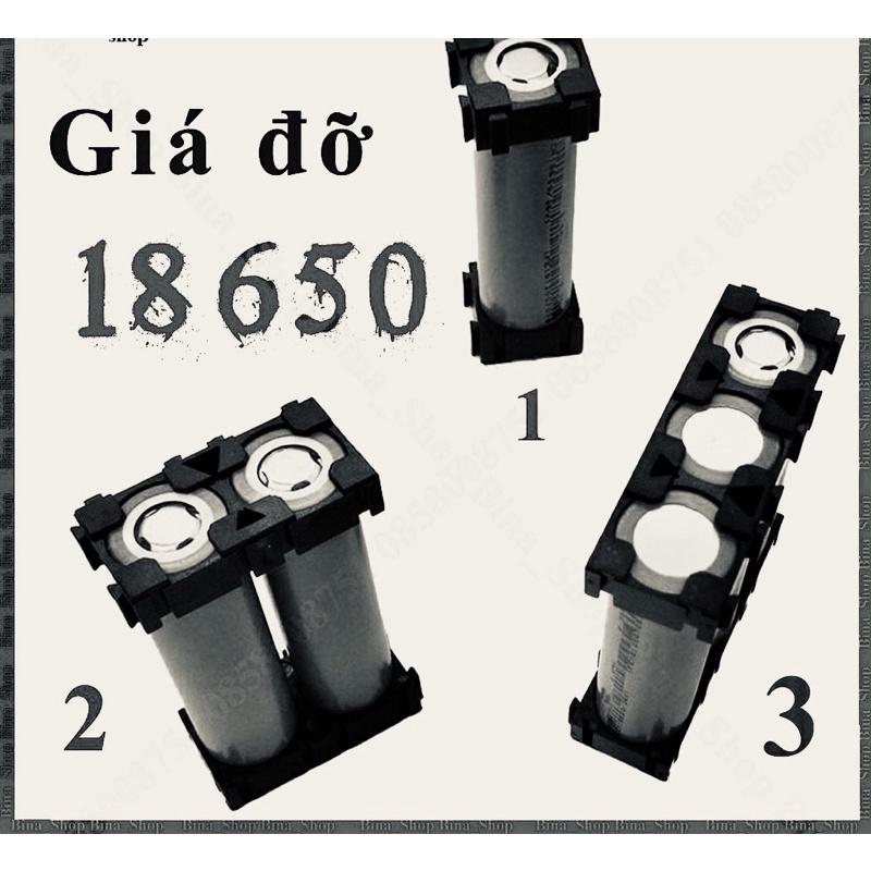 Khung gắn pin 18650 1/2/3 cell đế đỡ gắn pin 1 viên 2 viên 3 viên tiện dụng - Pin247 4