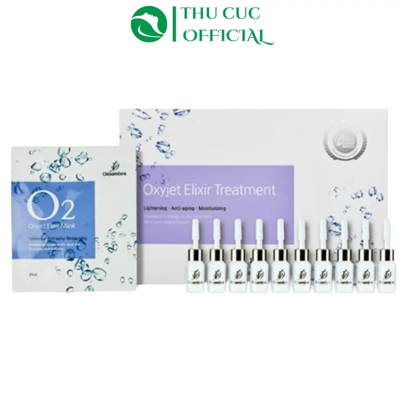 Bộ Liệu Trình Oxy Desembre Oxyjet Elixir Treatment set 10 lần - Thải độc oxy