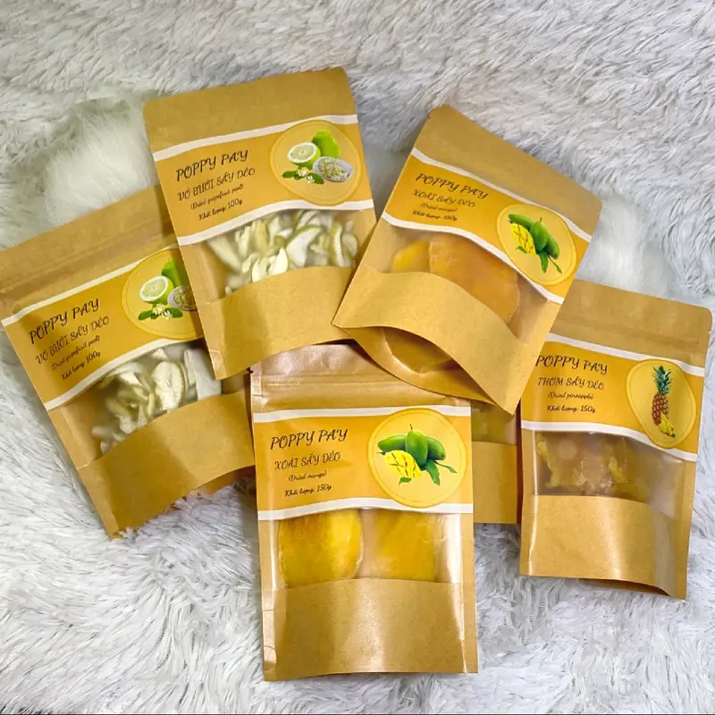 Combo 3 bịch sấy dẻo (Xoài, Thơm, Vỏ bưởi) Ăn Vặt 0