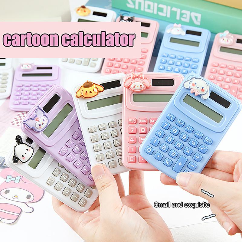 Product Introduction of Portable Cute Kawaii Mini Cute Calculator Cartoon Creative Digit Calculator Office School Supplies Students Stationery Gifts 14