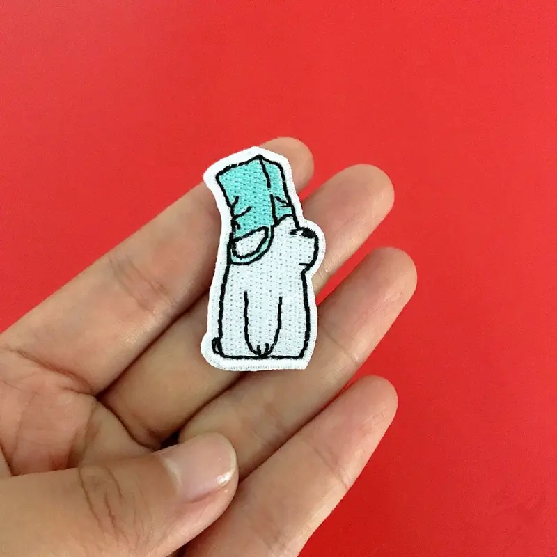 Sticker patch vải ủi thêu hình anh em nhà gấu Chúng tôi đơn giản là gấu 5
