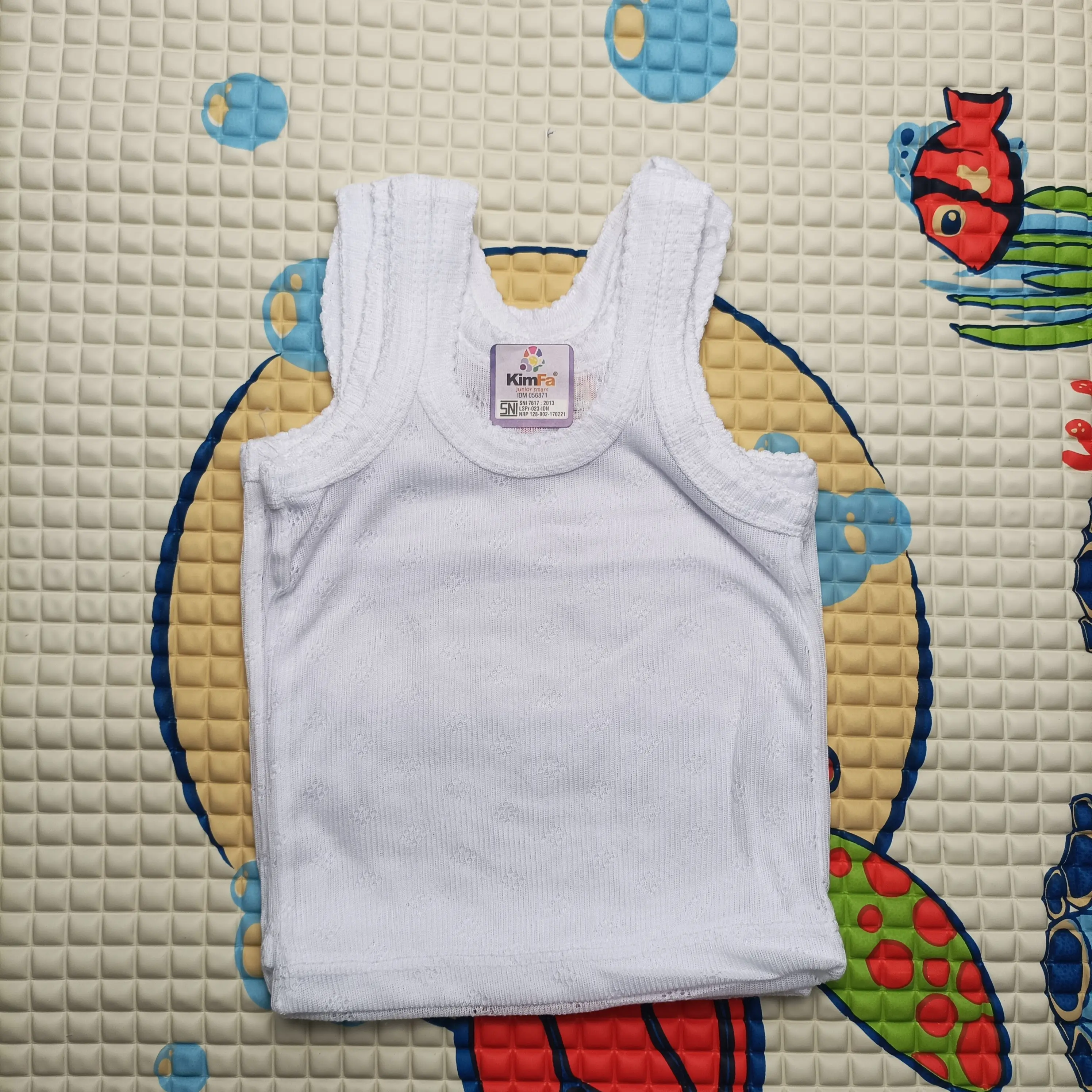 6 PCS SINGLET Bayi Polos Putih Premium SNI, Cewek Cowok TERLENGKAP DAN TERMURAH