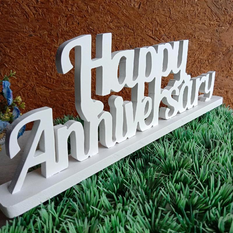 ucapan happy anniversary / hiasan meja 0