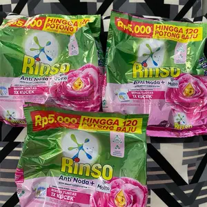 7 Pcs Rinso Bubuk Anti Noda 5000 (195 gr)