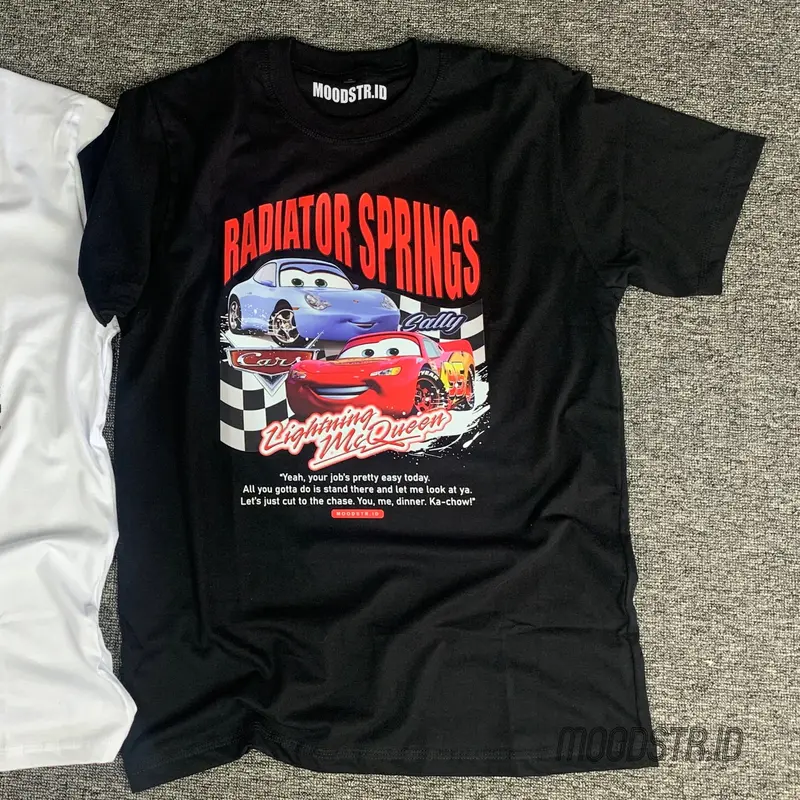 T Shirt Cars Mcqueen & Sally Tangan Pendek 2