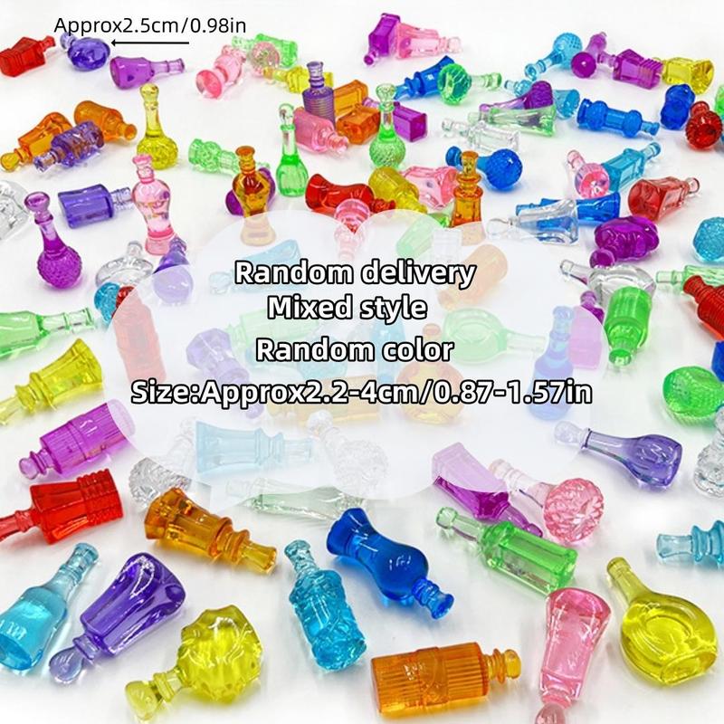 Mini Simulated Wine Bottle Decoration, 50pcs/set DIY Handmade Ornament, Creative Craft Art, Home Decor for Living Room, Bar, Coffee Shop 1