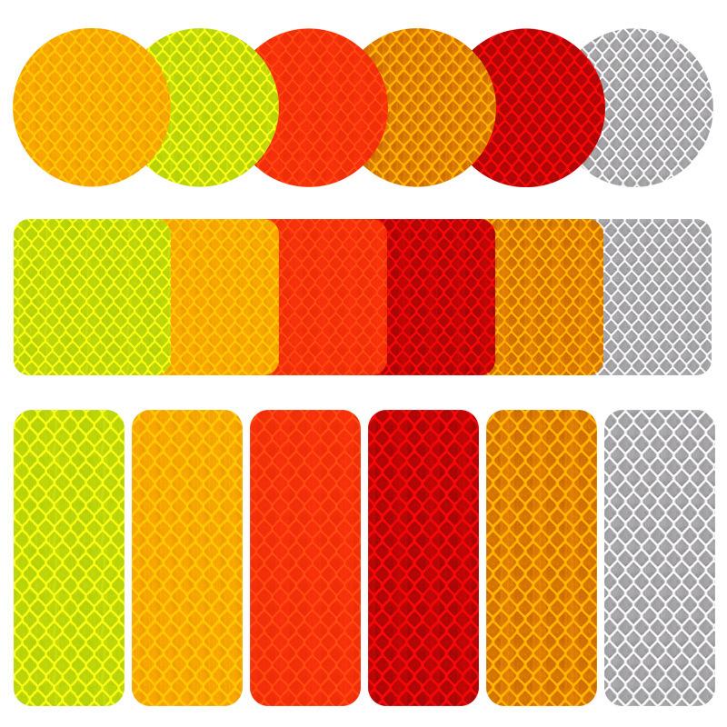 Reflective Bumper Stickers Diamond Grade Automobile Sticker Bumper Stickers Paper Motorcycle Electric Vehicle Warning Lattice Making Order Factory Wholesale 8