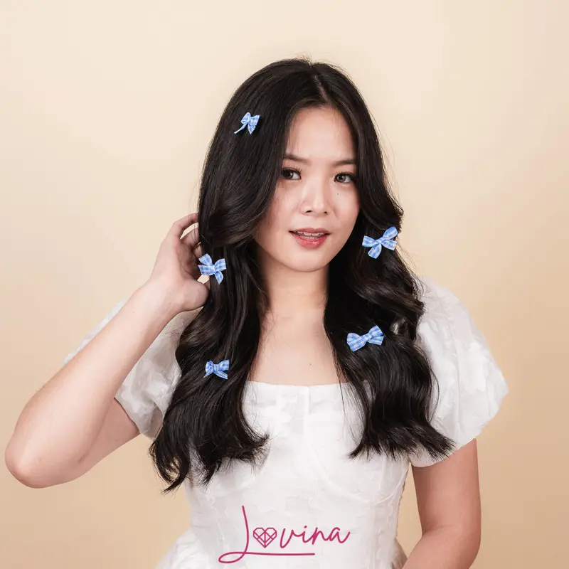 Lovina Jepit Lia - Aksesoris Rambut Pita Rebbon Wanita Anak Coquette Ala Korea 4