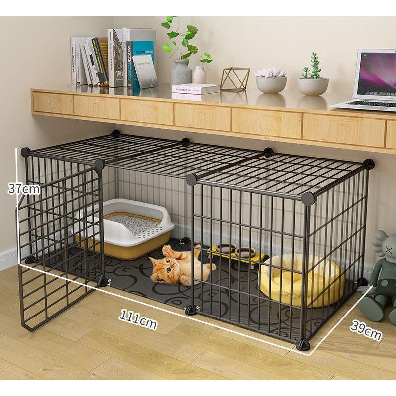 Bộ chuồng nuôi cho thú cưng bằng lưới sắt- tấm nhựa lắp ghép dành cho thú cưng nhỏ