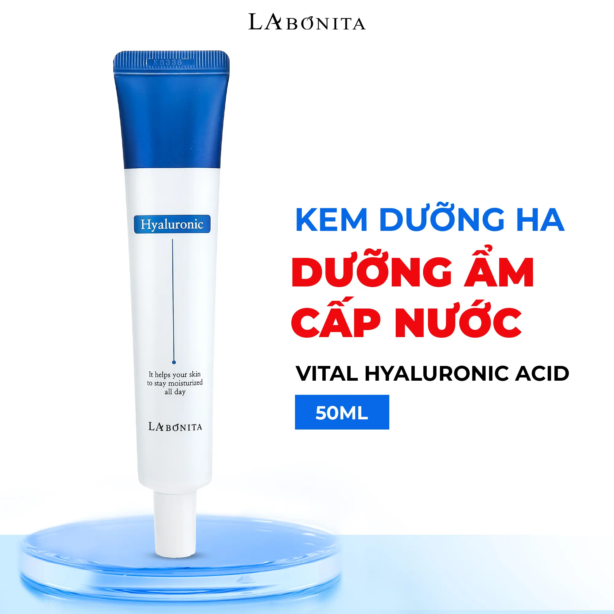 Kem HA Dưỡng Ẩm Cải Thiện Tình Trạng Da La Bonita Vital Hyaluronic Acid Cream 50ml