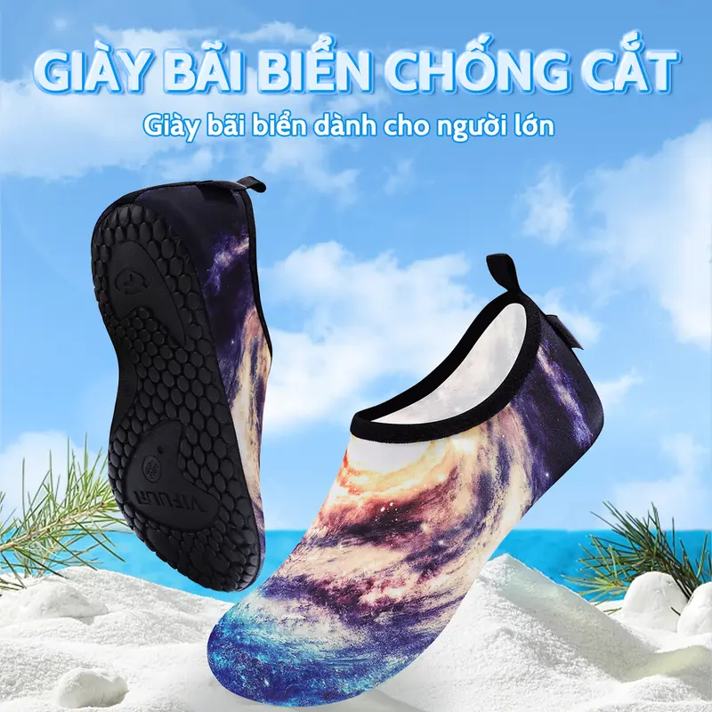 Coolloog - Giày Nước Unisex | Phù Hợp Cho Đi Xe Đạp, Yoga, Bơi Lội, Thể Dục Và Hoạt Động Biển | Giày Đi Biển, Giày Nước, Giày Bơi|Chống Trơn Trượt, Chống Cắt, Đế Dày Thoải Mái | Lý Tưởng Cho Các Hoạt Động Ngoài Trời, Công Viên Nước, Đi Biển Và Tập Thể Dục 2