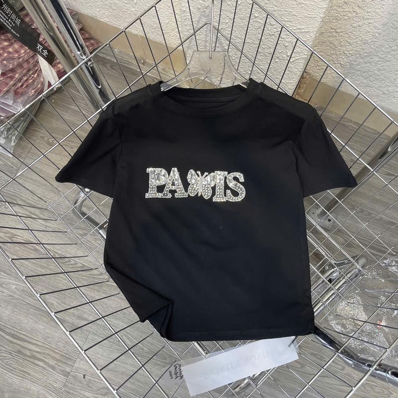 Aó thun cotton vạt bằng PARIS BƯỚM mã B139 3