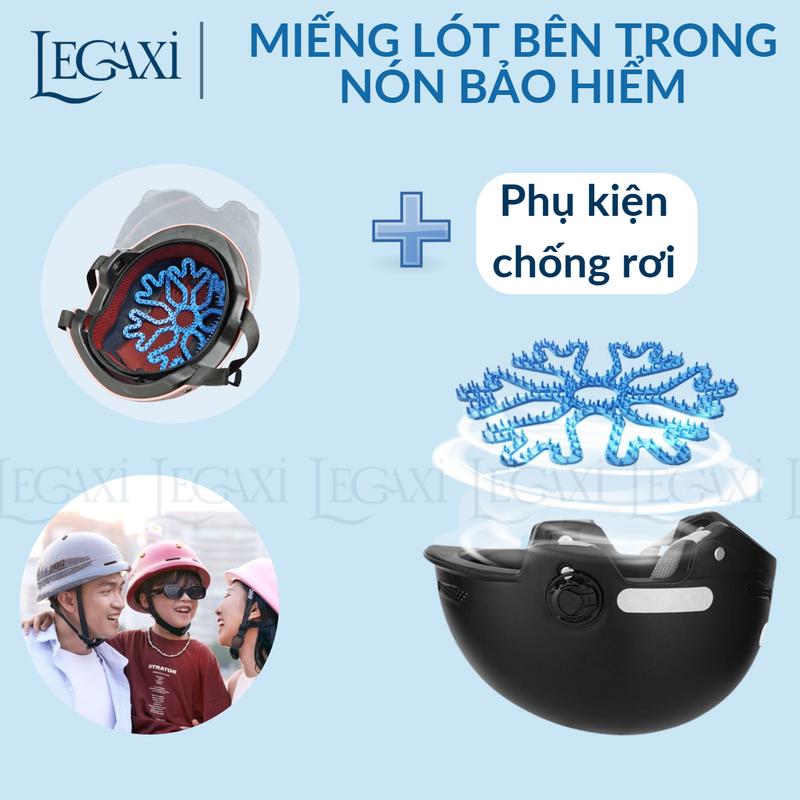 Miếng Lót Tháo Rời Bên Trong Nón Bảo Hiểm Giúp Ngăn Mồ hôi, Ngứa Da Đầu Khi Đội - Hàng Chính Hãng