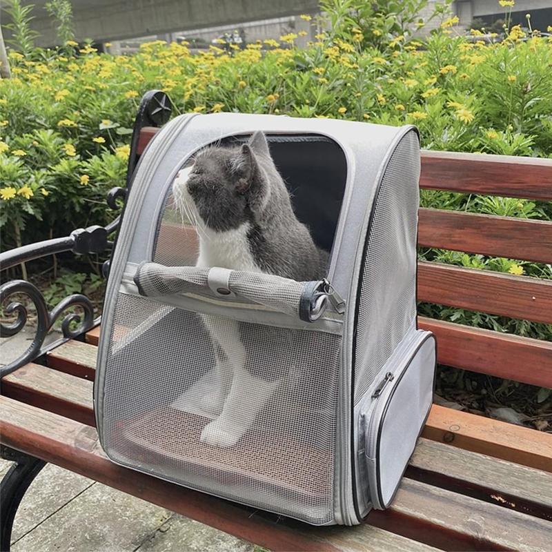 Product Introduction of Breathable Foldable Pet Backpack, Portable Pet Carrier Bag, Pet Travel Bag for Small Dogs & Cats, Pet Supplies for Outdoor Camping 12