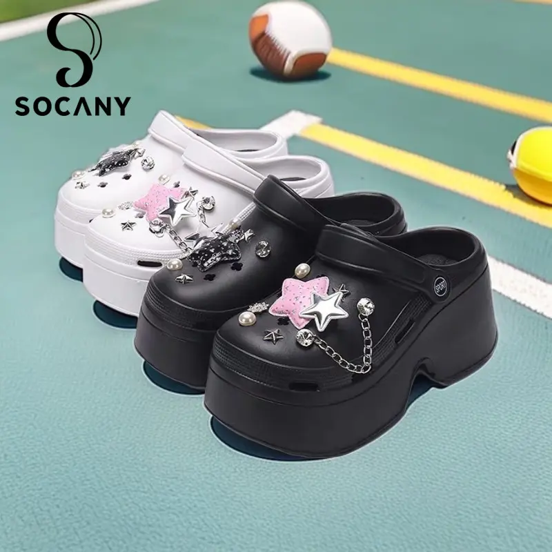 Socany Sandal Baim Wanita Dewasa Kodok Sandal Cewek Selop Wedges Platform EVA Size 35-40