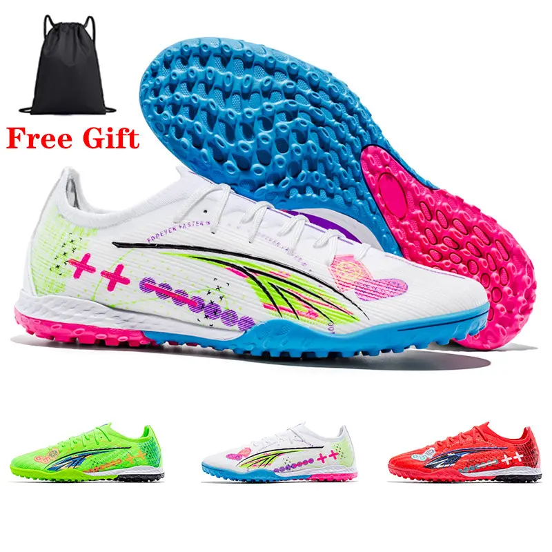 【 European Football Outdoor Sports】Original Men Soccer Shoes Professional TF/FG Boys Football Shoes Grass Indoor Training Kids Unisex Non-Slip Football Field Boots