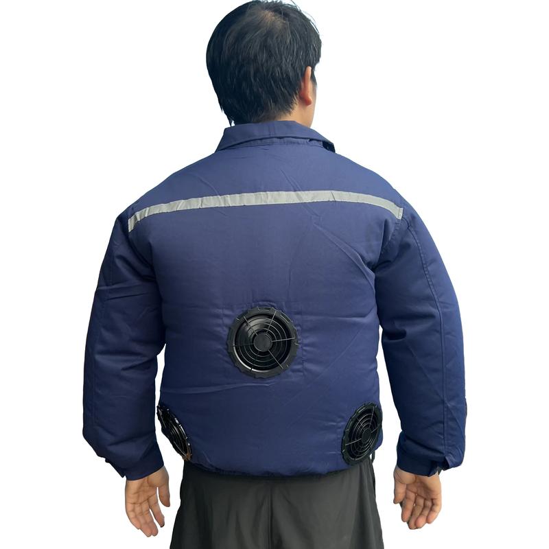 Áo Lao Động Ngoài Trời, Điều Hòa 3 Quạt Gió 12V, Pin 50.000mAh