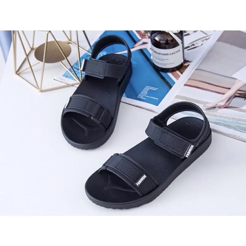 002 Giày sandal nhựa quai ngang chất liệu cao su, đi biển, đi mưa siêu bền chống trơn trượt. Shoes (tăng size) DéP Nhung 7