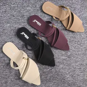 REEICCA Sandal Wanita Flat Elegan Aksen Tali & Ring - Casual & Stylish RF081