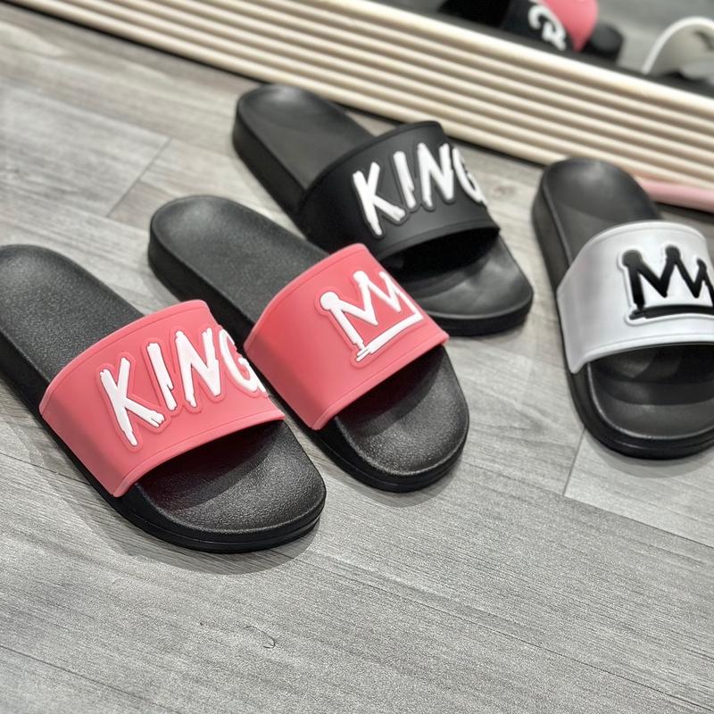 [TOP] Dép Cặp Đôi K.ING 3 Màu Phong Cách Hàn Xẻng DéP Slipper Đế Bằng - Slipper Jean Nam hồng