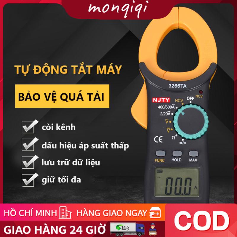 Ampe kìm dòng NJTY 3266TA đồng hồ ampe kìm, máy đo điện áp đa năng vạn năng điện tử kẹp dòng Đo Tụ,Tần Số, Nhiệt Độ