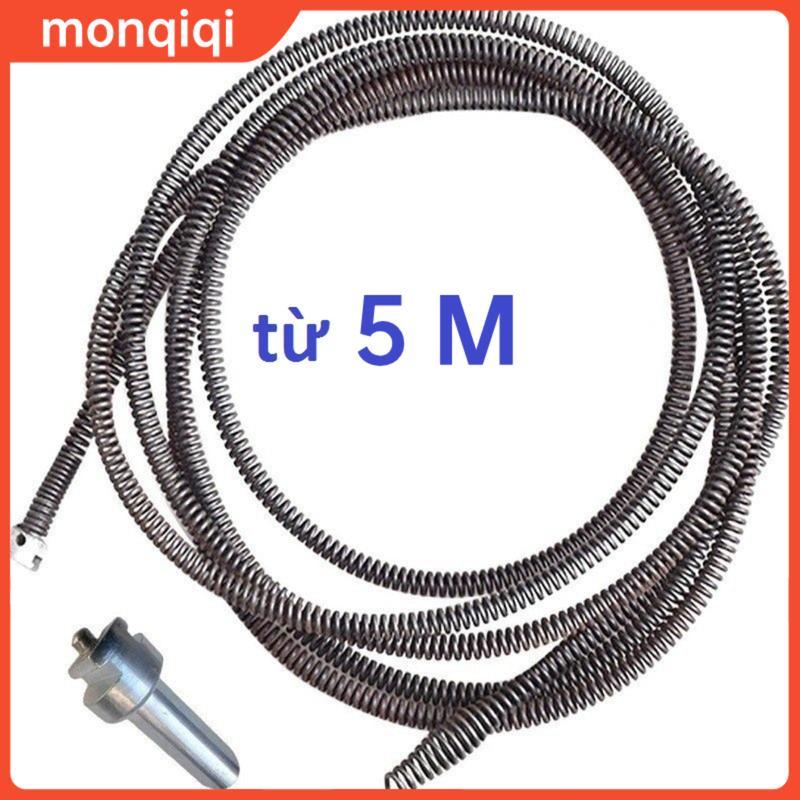 Dây Thông Cống Lò Xo Có Đầu Nỗi Lắp Cùng Máy Khoan,Tay Quay Thủ Công, Chiều Dài 5M thông cống,Nạo vét ống điện 5 mét (không bao gồm máy khoan cầm tay)