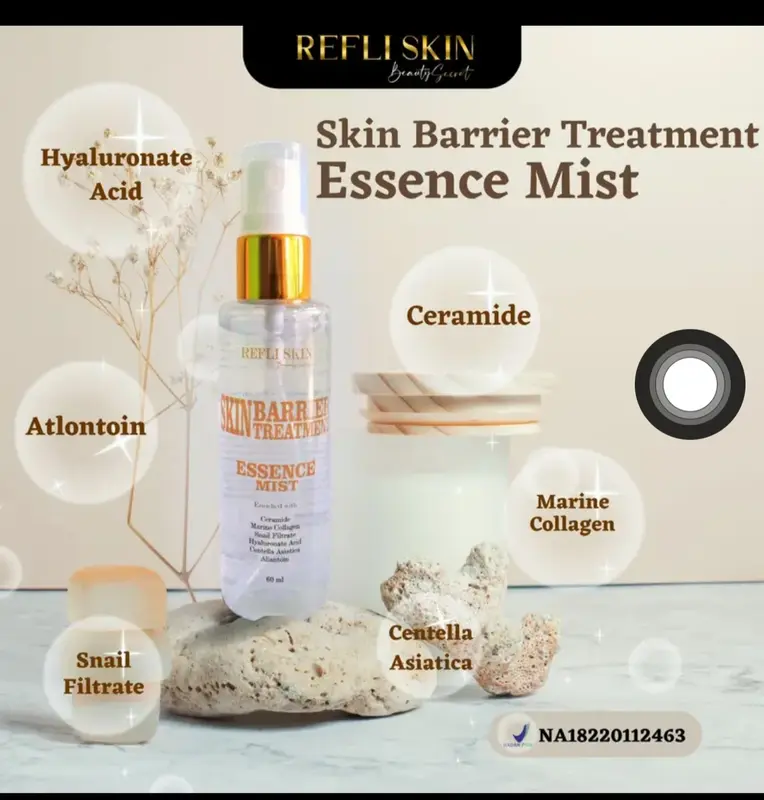 REFLISKIN SKIN BARRIER TREATHMEN ESSENCE MIST Kulit sensitif Ceramide Perawatan Mencerahkan Wajah 1