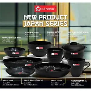 Piring - Mangkok - Gelas - Cangkir Ramen Japan plastik Clio