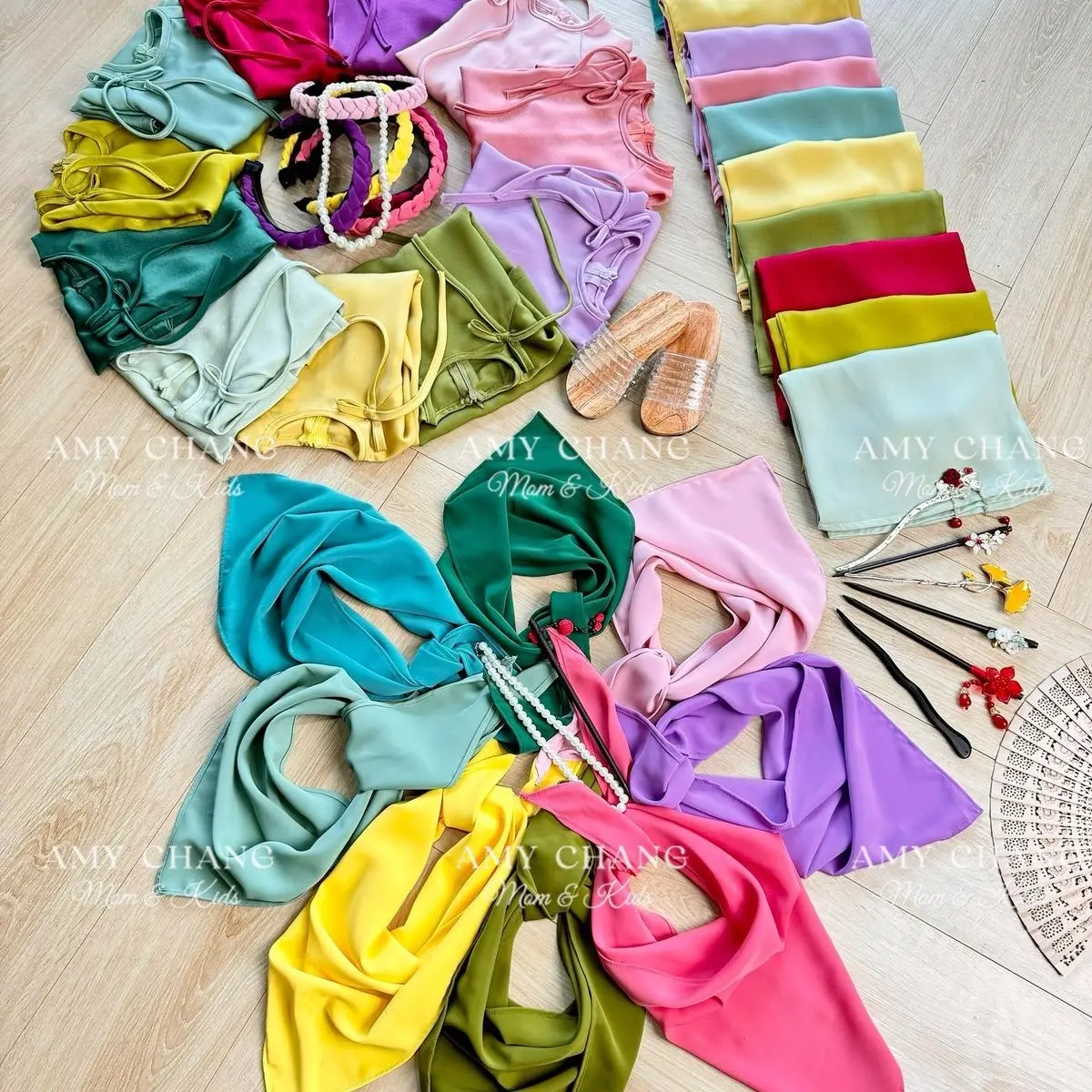 Phụ kiện Khăn Lụa dành cho bé gái(ảnh thật do shop chụp)