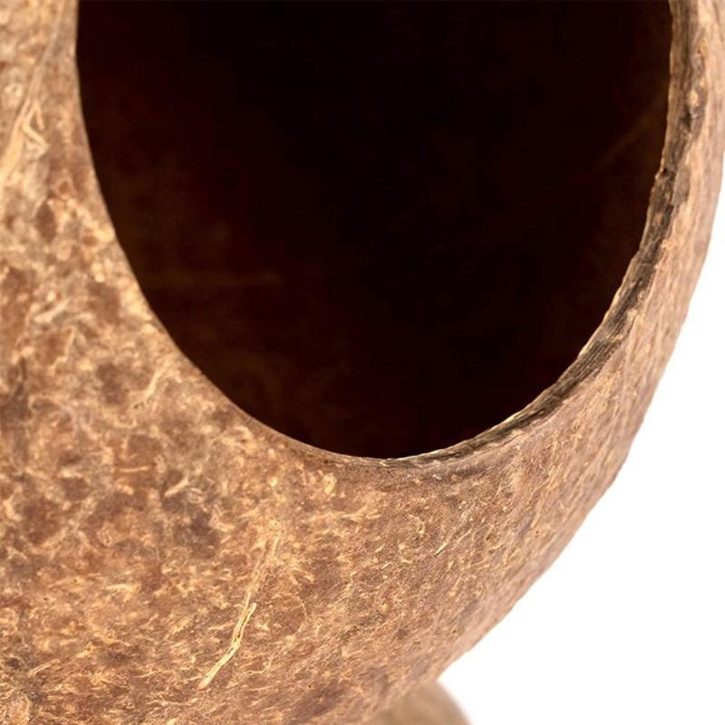 Product Introduction of Practical Coconut Hamster House Bite Resistance Wear Resistant Bite-resistant Natural Coconut Shell Warm Guinea-pig Hamster Hideout House 11