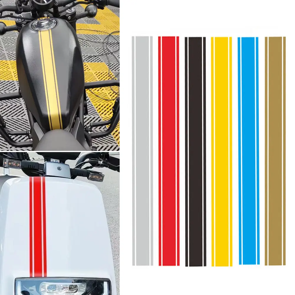 Pelekat Tangki Motosikal, 50cm / 20inci, Pelekat Hiasan, Pelekat Tangki Bahan Api DIY, Kalis Air, Aksesori, # 458091