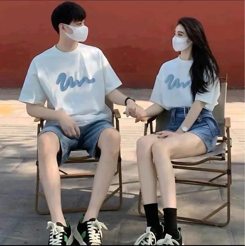Product Introduction of Áo Thun Cặp Đôi Unisex – Áo Đôi Nam Nữ Phong Cách Hàn Quốc, ( Giá 1 Áo) Chất Cotton Mát Mịn Cao Cấp. 39