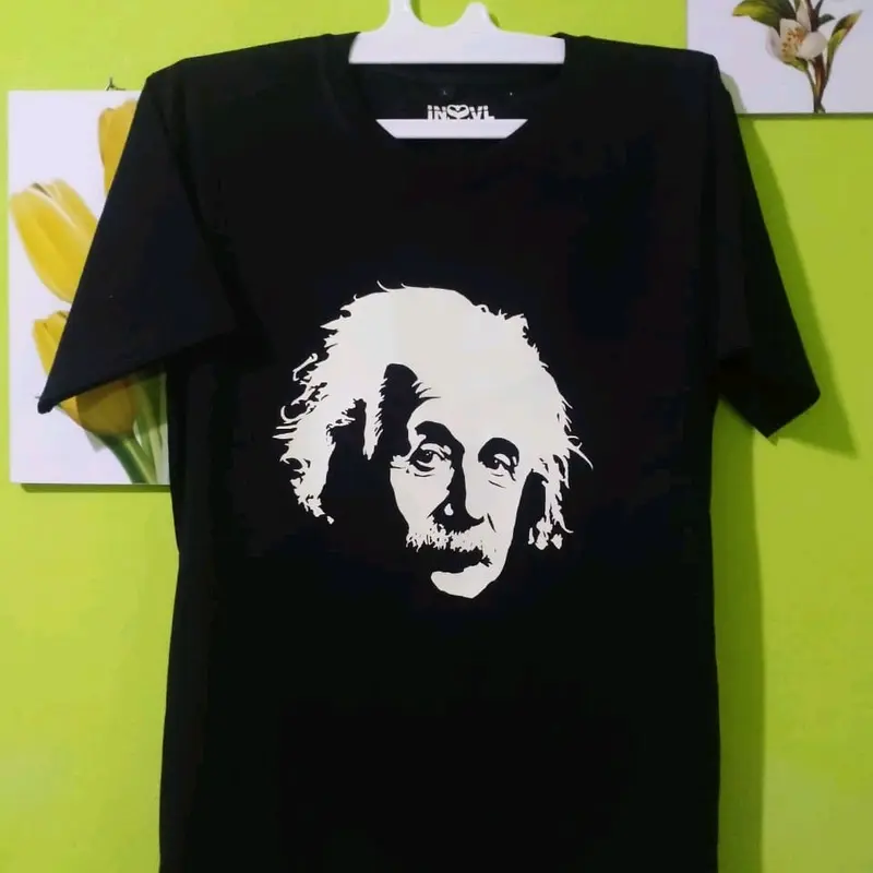 KAOS ALBERT EINSTEIN BAJU GENIUS KEREN TSHIRT ILMUWAN 0