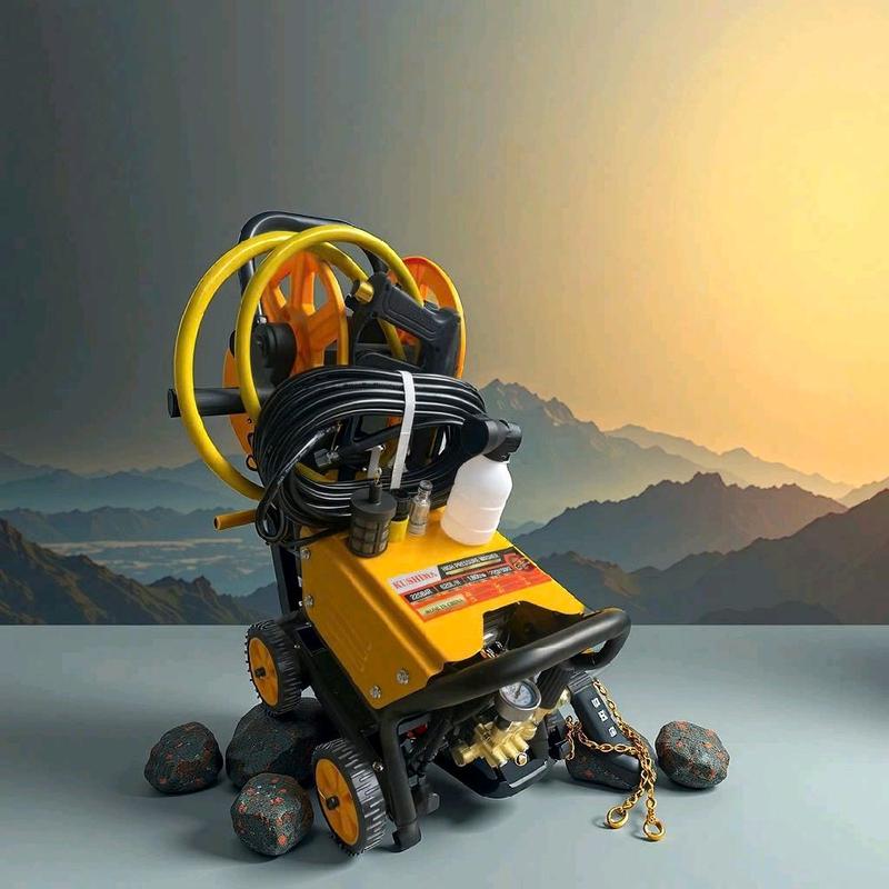 Máy rửa xe công nghiệp Kushima công nghệ nhật bản động cơ lõi đồng áp lực cao