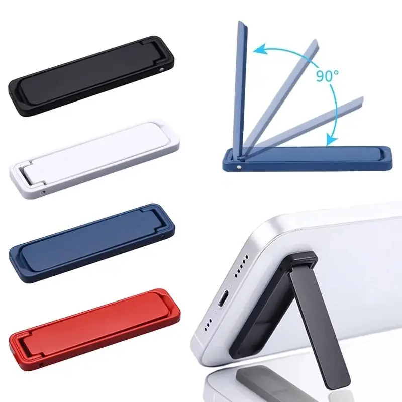 Giá Chân Đế Điện Thoại Di Động Gấp Gọn Bằng Kim Loại, Siêu Mỏng Và Mini, Hợp Kim, Vô Hình, Giá Đỡ Điện Thoại Cầm Tay Giá Đỡ Điện Thoại Để Bàn Phụ Kiện Kem mofusand  gắn