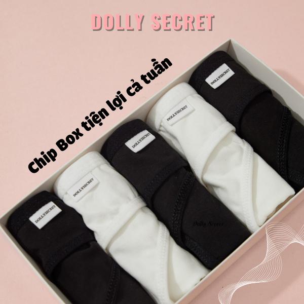 Quần lót cotton kháng khuẩn nữ DOLLY SECRET kiểu dáng basic DS02 Thun Women 5